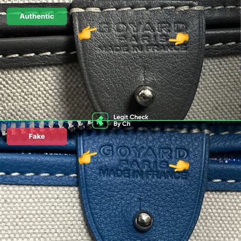 real vs fake goyard pouch|real goyard bags.